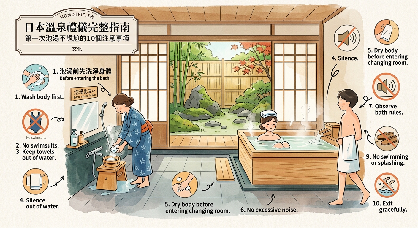 日本溫泉禮儀完整指南：第一次泡湯不尷尬的10個注意事項 — image 2