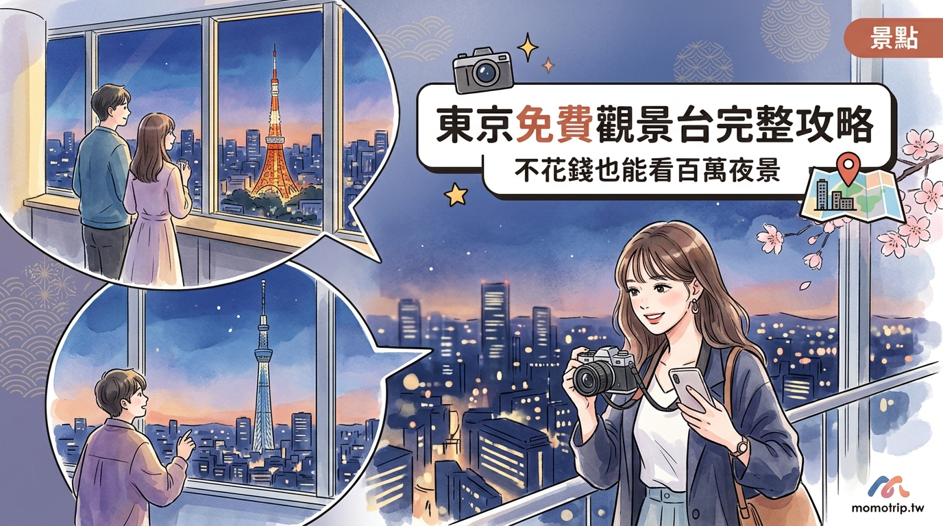 東京免費觀景台完整攻略：不花錢也能看百萬夜景 — image 1