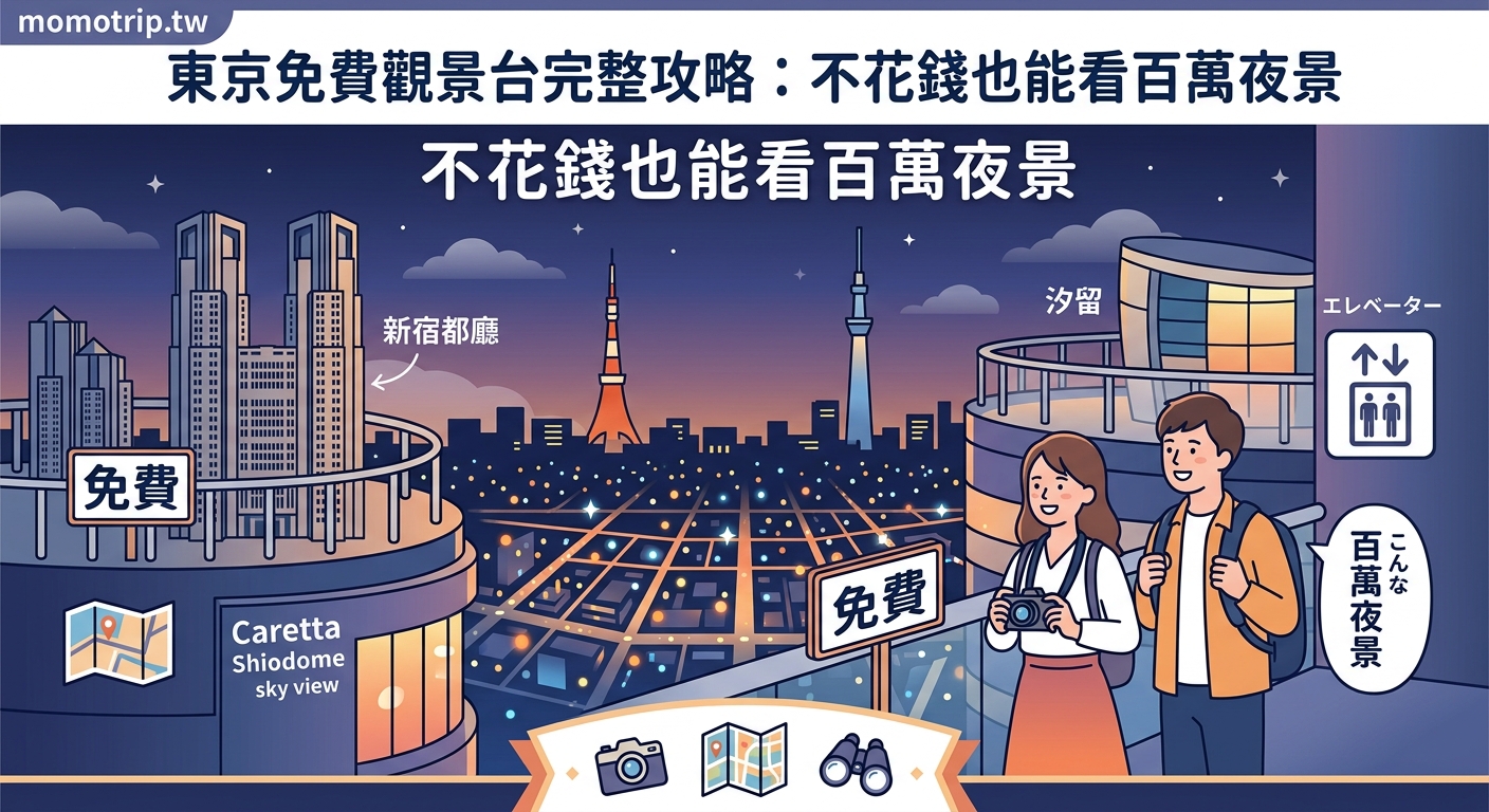 東京免費觀景台完整攻略：不花錢也能看百萬夜景 — image 2