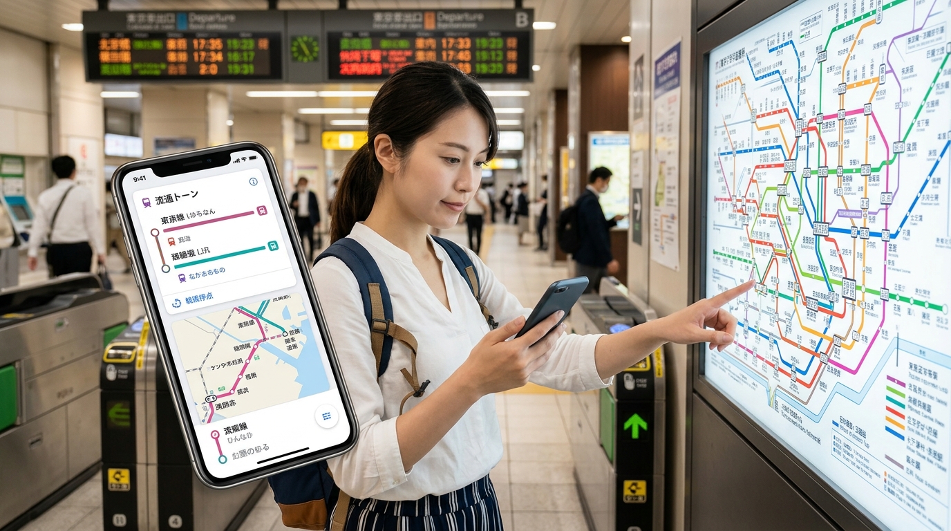 第一次搭日本電車就上手！看懂路線圖和轉乘APP全攻略