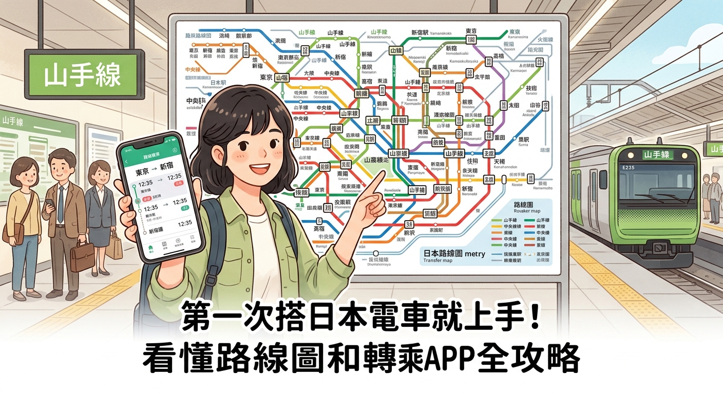 第一次搭日本電車就上手！看懂路線圖和轉乘APP全攻略 — image 2
