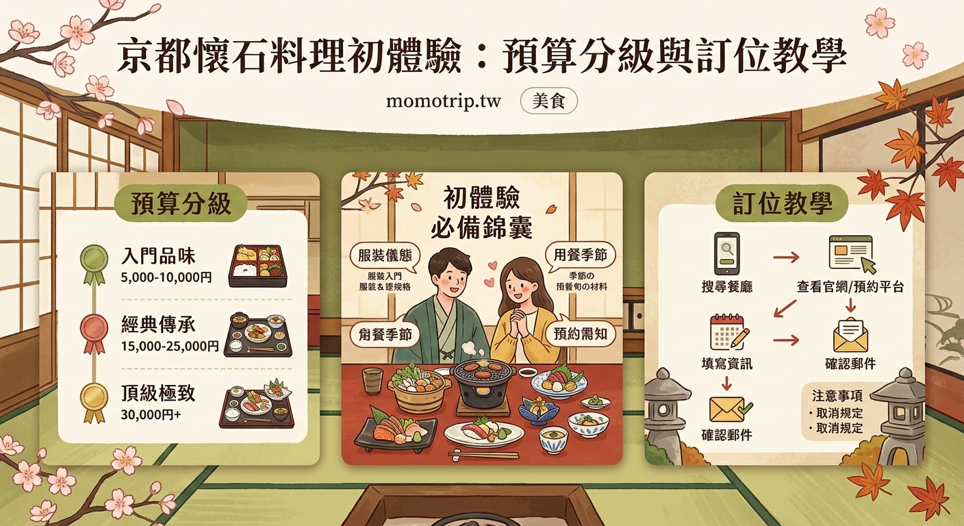 京都懷石料理初體驗:預算分級與訂位教學 — image 1