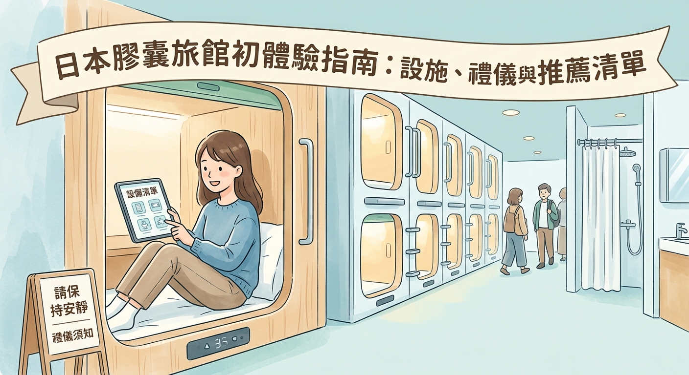 日本膠囊旅館初體驗指南：設施、禮儀與推薦清單 — image 2