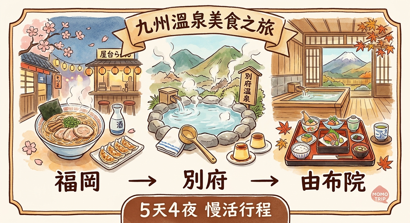 九州溫泉美食之旅:福岡別府由布院5天4夜慢活行程 — image 2