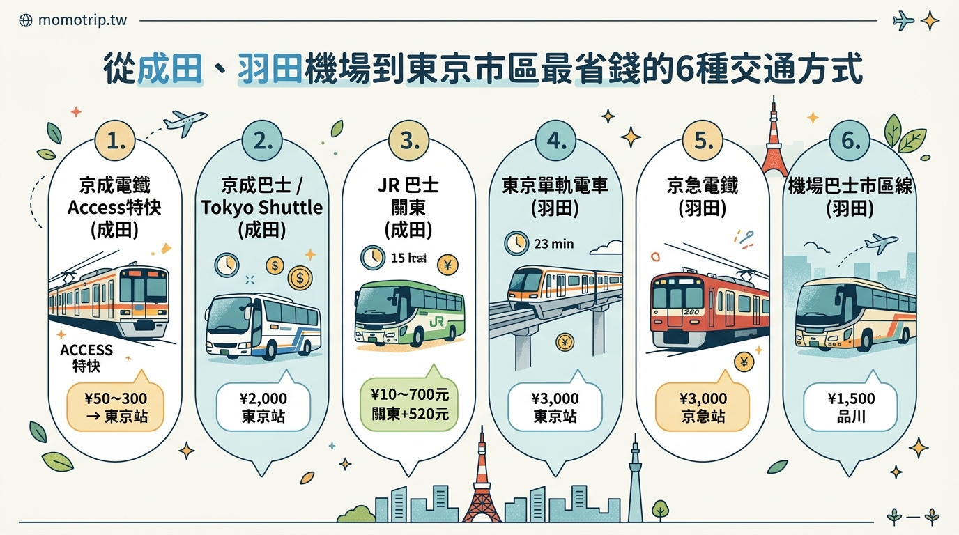從成田、羽田機場到東京市區最省錢的6種交通方式 — image 2