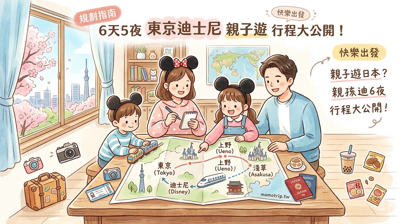親子遊日本行程怎麼安排？帶孩子玩東京迪士尼周邊6天5夜 — image 1
