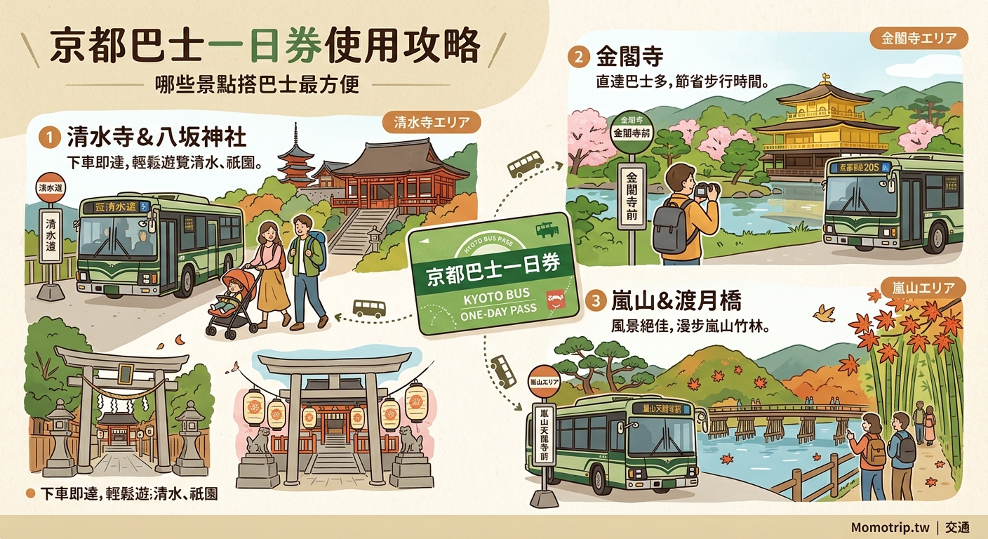京都巴士一日券使用攻略:哪些景點搭巴士最方便? — image 1