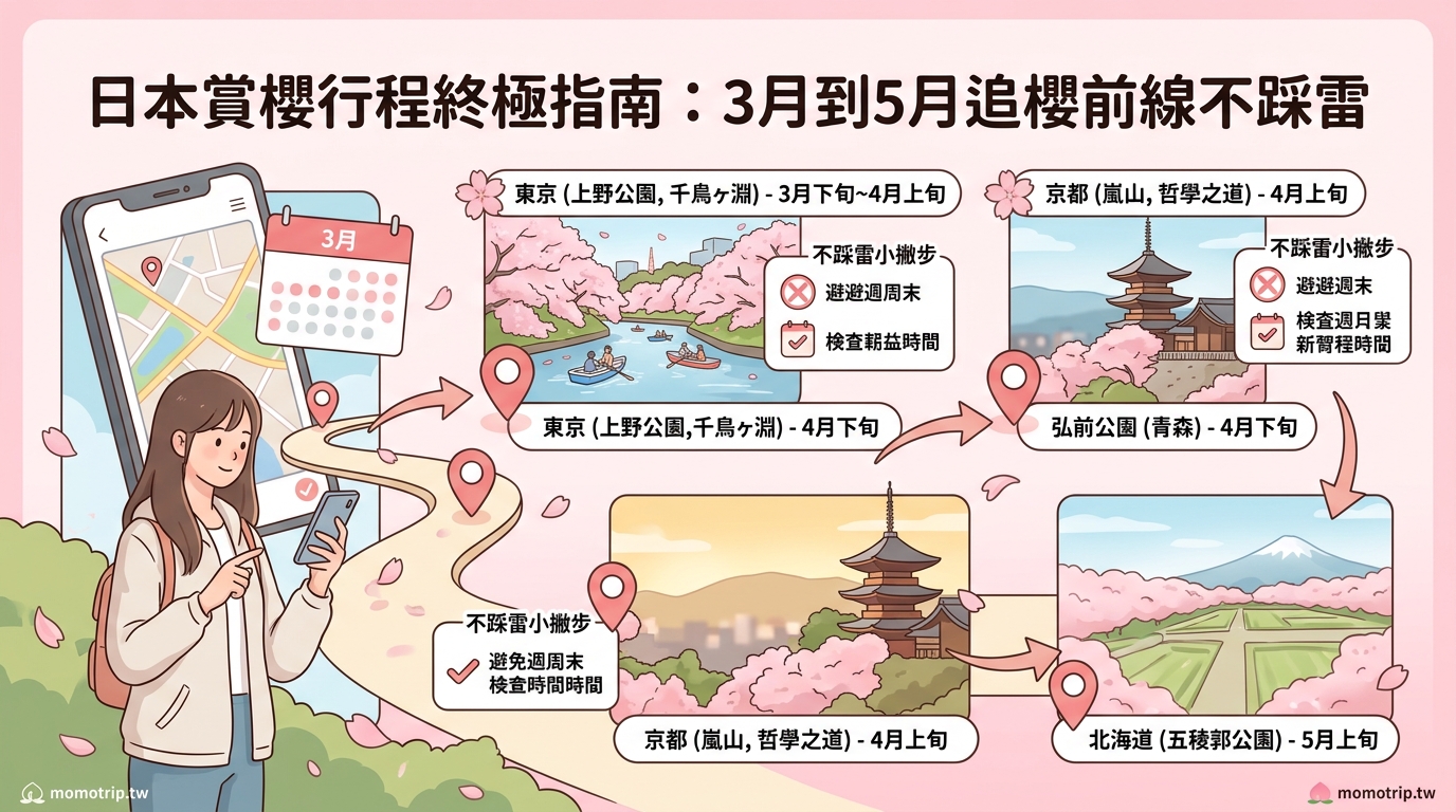 日本賞櫻行程終極指南：3月到5月追櫻前線不踩雷 — image 2