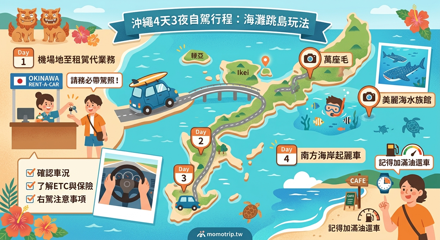 沖繩4天3夜自駕行程：海灘跳島玩法與租車注意事項 — image 2
