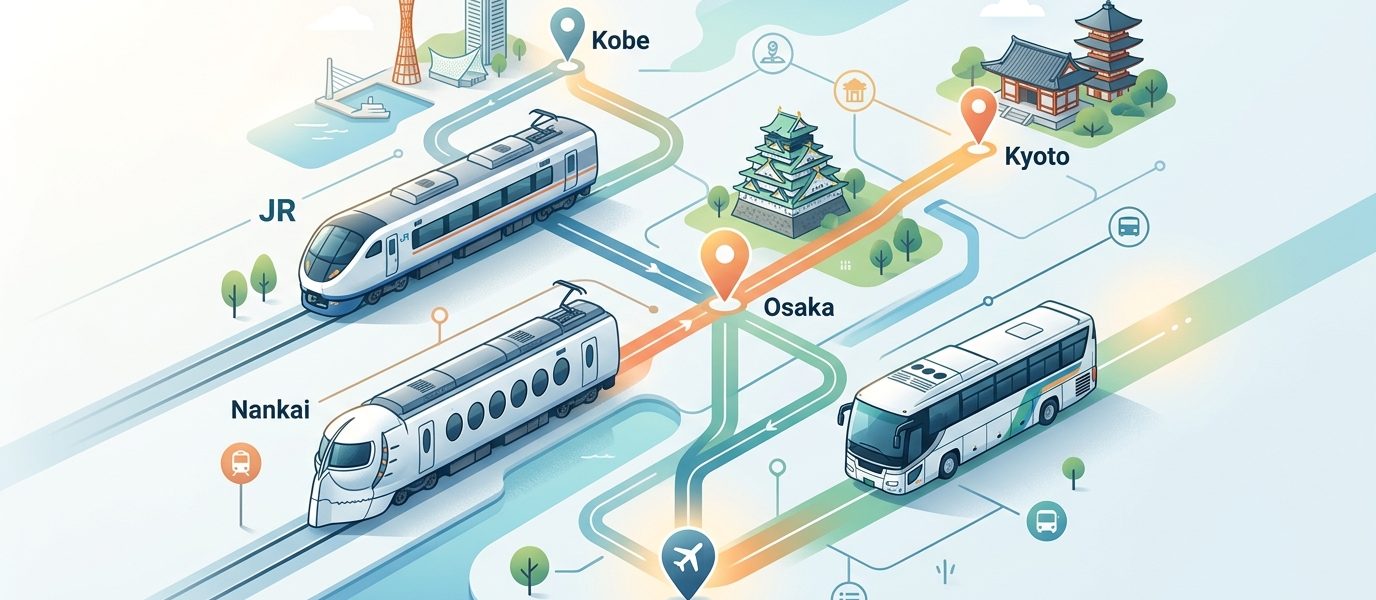 關西機場到大阪、京都、神戶的交通選擇完全指南