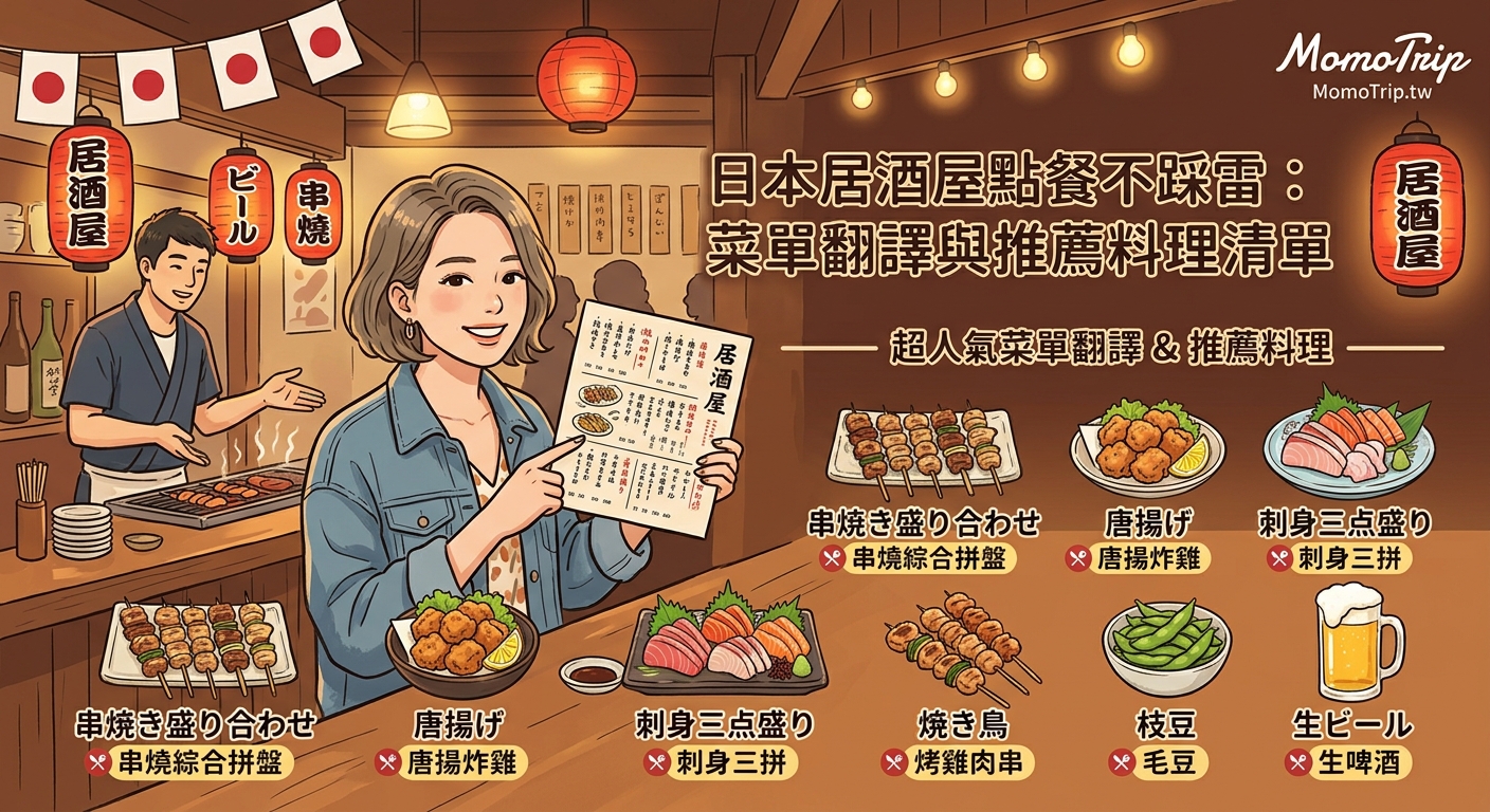 日本居酒屋點餐不踩雷：菜單翻譯與推薦料理清單 — image 1