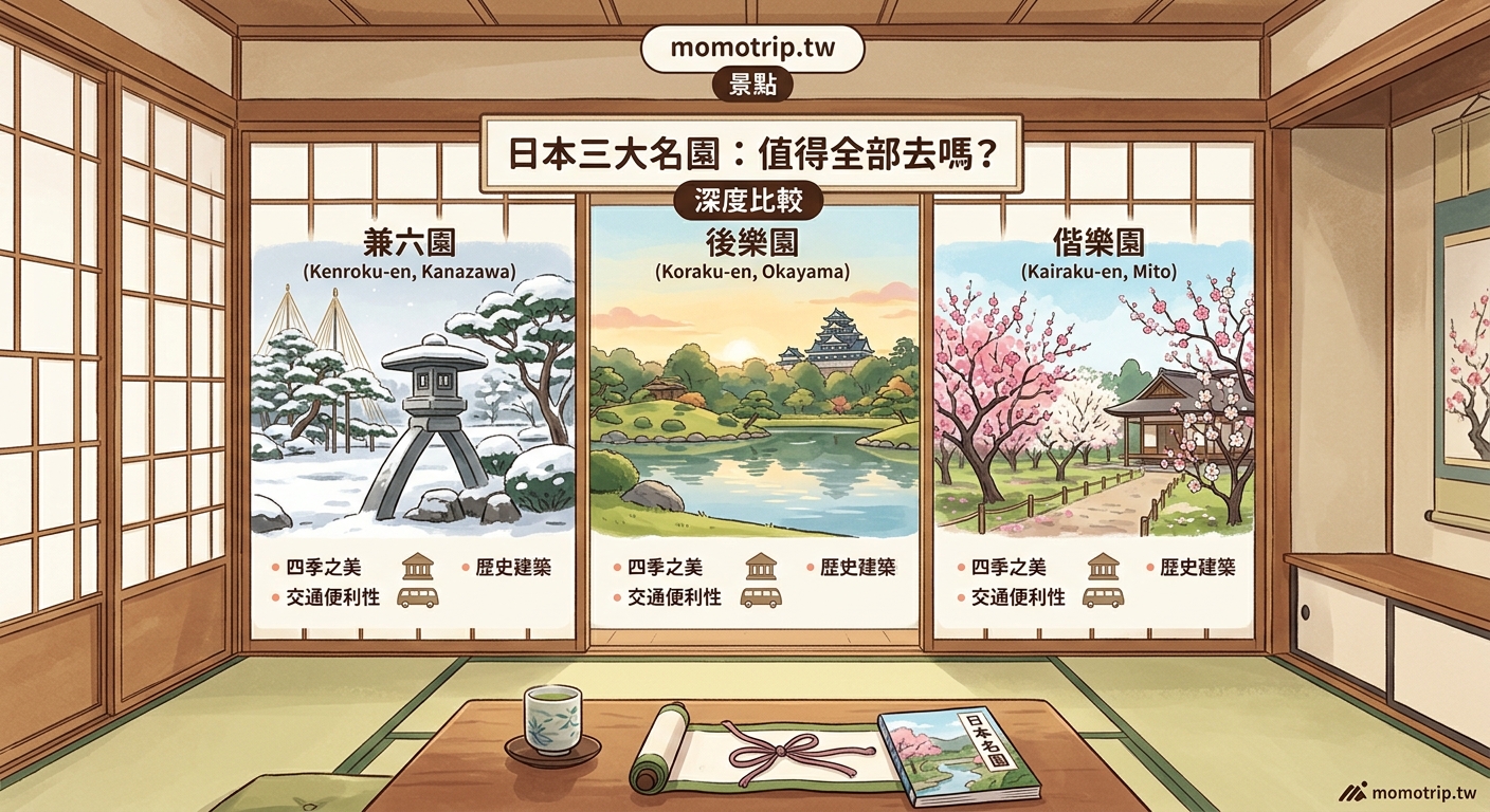 日本三大名園值得全部去嗎?兼六園、後樂園、偕樂園深度比較 — image 2