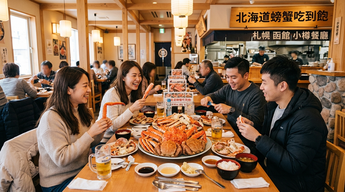 北海道螃蟹吃到飽攻略:札幌、函館、小樽餐廳比較 — image 1