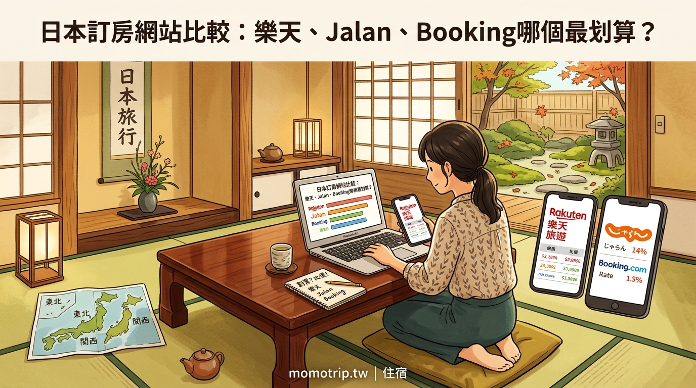 日本訂房網站比較：樂天、Jalan、Booking哪個最划算？ — image 2