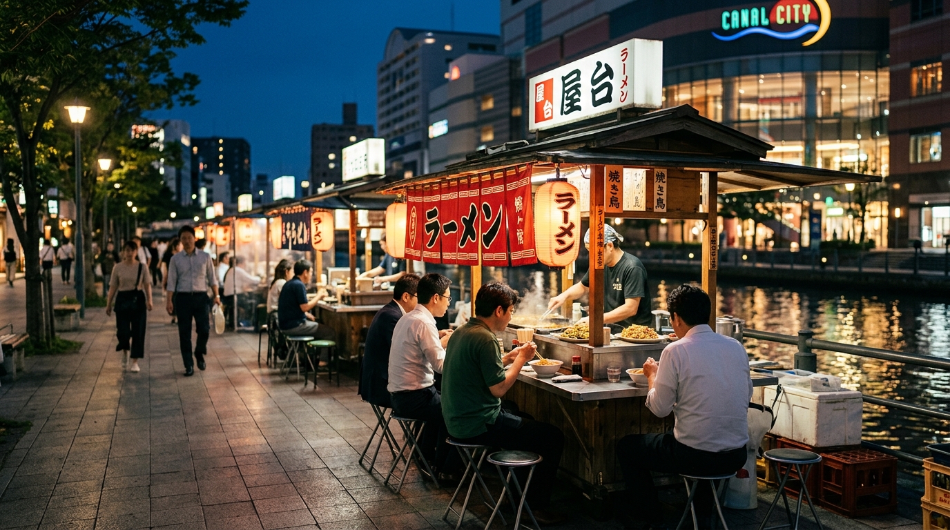 福岡屋台文化體驗：博多運河城周邊夜市美食巡禮