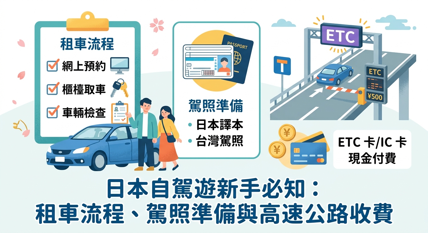 日本自駕遊新手必知:租車流程、駕照準備與高速公路收費 — image 1